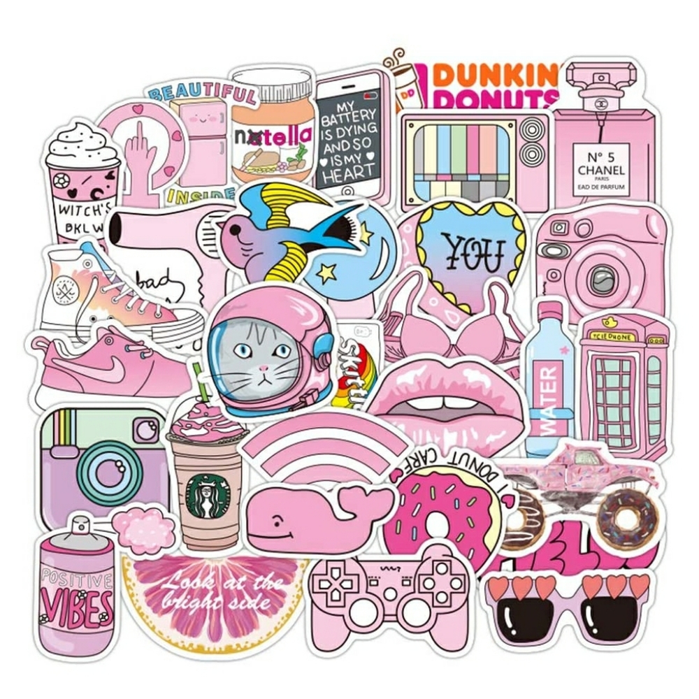 50 Stickers | No Repeats | Waterproof | Durable | Reusable | Brand New